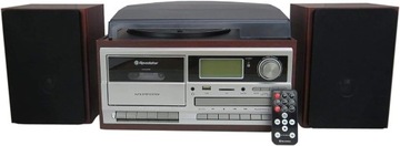 Roadstar Gramofon HIF-8892D+BT CD/USB/SD/FM/DAB+ Wiśnowy Brąz