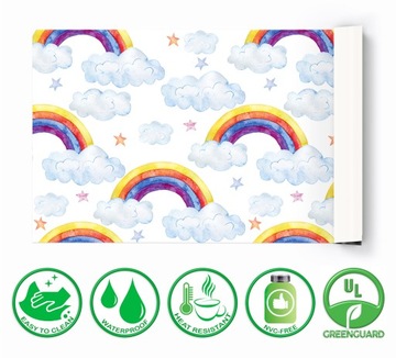 Защитный коврик для детей - радужные облака