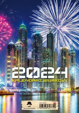 Вертикальный настольный календарь на неделю 2024 KBA5