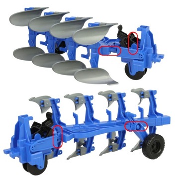 ТРАКТОР ФЕРМЕРСКИЙ ТРАКТОР С ПЛУГОМ GIANT TYRES подвижные элементы плуга