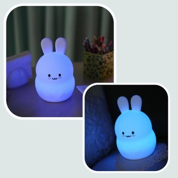 СВЕТОДИОДНЫЙ НОЧНИК ДЛЯ ДЕТЕЙ КРОЛИК RGB ЛАМПА