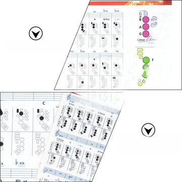 МУЗЫКАЛЬНЫЙ ПЛАКАТ SAXOPHONE CHARTS ДЛЯ НАЧИНАЮЩИХ