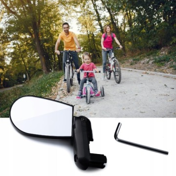 УНИВЕРСАЛЬНОЕ ЗЕРКАЛО SPIN BICYCLE, ЧЕРНОЕ, ДЛЯ РУЛЯ, СКЛАДЫВАНИЕ ОБРАТНО