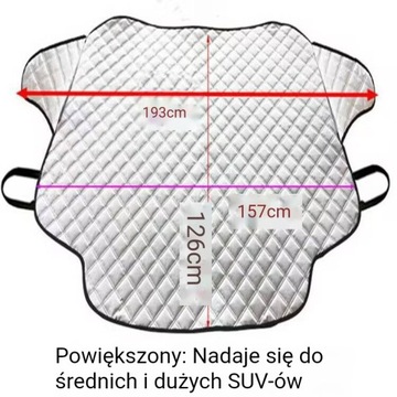 Magnetyczna OSŁONA PRZEDNIEJ SZYBY AUTA Mata Okna