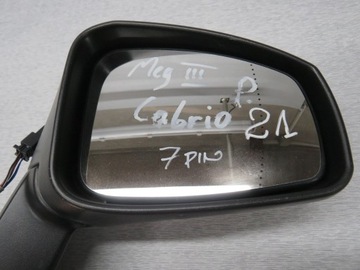 MEGANE III CABRIO ZRCÁTKO PRAVÉ NV676 7 PIN