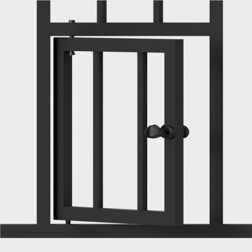 Расширительный барьер-ворота для ДЕТЕЙ ЖИВОТНЫХ Tulano Guardian 2.0 Черный