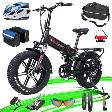 Randride YX20M Składane Pojazdy Elektryczne 1000W 17Ah 43KM/H 120KM 20x4.0