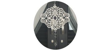 GIRLANDA ZAWIESZKA AŻUR PIĘKNA OZDOBA DO OKNA 80 CM ORNAMENT 1 +KRYSZTAŁEK