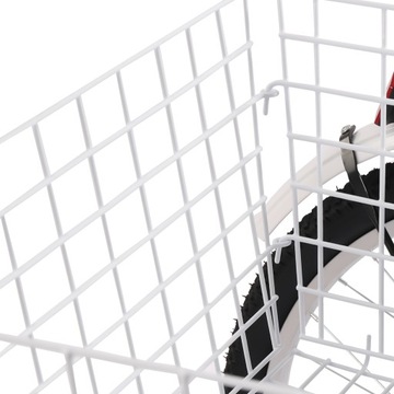 Белый 24-дюймовый складной трехколесный велосипед