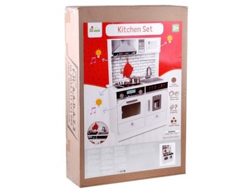 Большая деревянная кухня со светом и звуком ZA3717