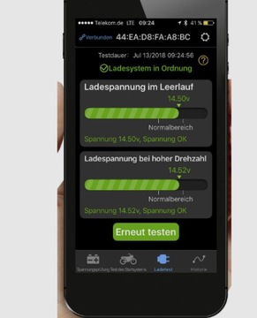 Мониторинг состояния батареи зарядного устройства BLUETOOTH Pro