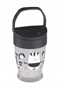 Lovi Kubek ze słomką Junior Salt&Pepper 250 ml