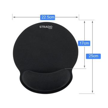 Набор эргономичных гелевых ковриков для мыши Strado на запястье.