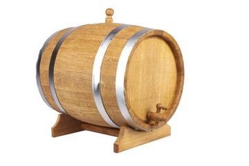 Дубовая бочка 20л для виски, самогона, вина, ликеров (с сертификатом ПЖ)