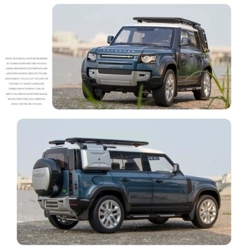 Модель внедорожника Range Rover Defender из алюминия в масштабе 1:18.