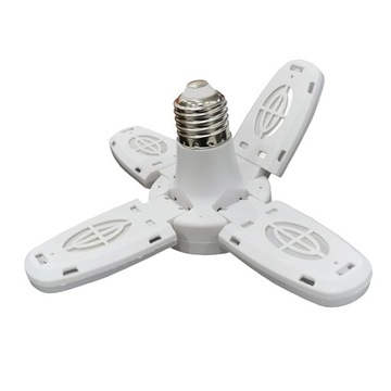 E27 LED Garage Light Bulb Deformable Ceiling Fixture Lights Workshop Lamp