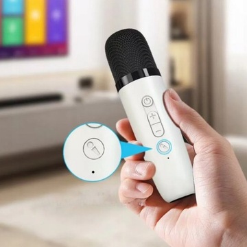 БЕСПРОВОДНОЙ НАБОР КАРАОКЕ ДЛЯ ДЕТЕЙ BLUETOOTH ДИНАМИК + 2 МИКРОФОНА
