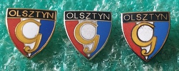 ODZNAKA GWARDIA OLSZTYN - ZŁOTA SREBRNA BRĄZOWA- KOMPLET - 3 SZTUKI