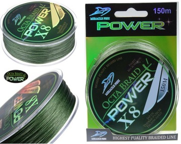 PLECIONKA OCTA POWER X8 150M 0,10 MM ZIELONA
