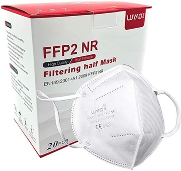 20x MASKA MEDYCZNA OCHRONNA FFP2 LUYAO KN95 CE