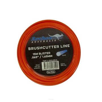 Żyłka tnąca 1,65mm x 15m okrągła Archer blister