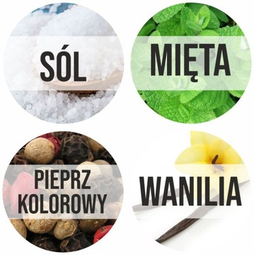 NAKLEJKI ETYKIETY NA PRZYPRAWY 36 szt. duży wybór