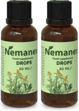 ZESTAW NEMANEX KROPLE NA OCZYSZCZENIE ORGANIZMU Z TOKSYN 30ml x2