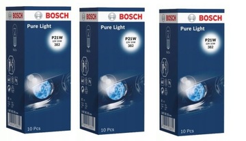 BOSCH PURE LIGHT ЛАМПОЧКА P21W 12V 21W BA15S - 30 ШТУК 