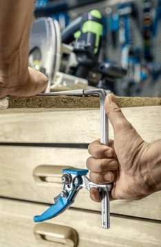 Зажим рычажный 160 мм, для рейки Festool Makita Metabo, Hoegert Technik