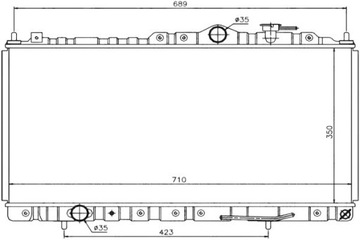 CHLADIČ CHRYSLER SEBRING COUPE 2.0I-2.7I 00-