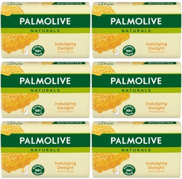 Palmolive Naturals Mydło w Kostce Mleko Miód 6x90g