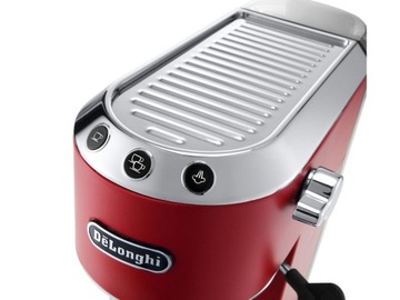 Ekspres kolbowy DeLonghi Dedica Style EC 685.R 1300W kolor czerwony