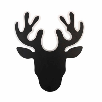 Kinkiet LED Jeleń ABIGALI Deer2 czarny dekoracyjny