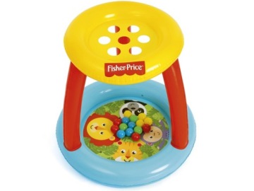 Надувний дитячий басейн з козирком басейн м'ячі 15 шт. Fisher-Price Bestway