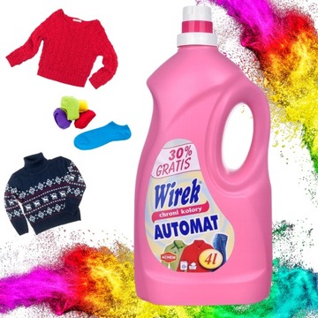 Płyn do PRANIA KOLORÓW Wirek 4 l