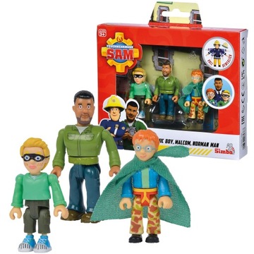 НАБОР ФИГУРОК СИМБА ПОЖАРНЫЙ СЭМ МАЛКОЛЬН НОРМАН ATOMIC BOY