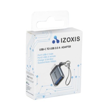 IZOXIS 18932 OTG переход с USB-C на USB-A 3.0