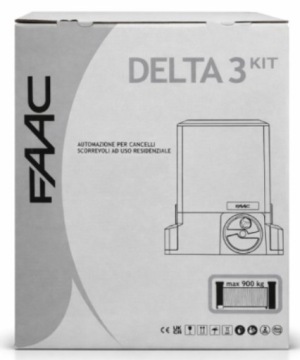 Привод для раздвижных ворот FAAC 741 / DELTA 3 / 900 кг / FDS / XLED