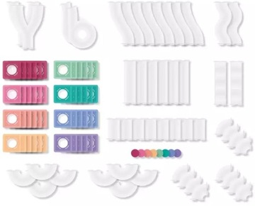 CONNETIX BUILDER МАГНИТНЫЕ БЛОКИ PASTEL BALL RUN BUILODROME 106 EL.