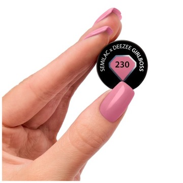 SEMILAC LAKIER HYBRYDOWY 230 DEEZEE GIRLBOSS 7ml
