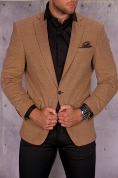 Modna marynarka męska camel rozm. 50 M