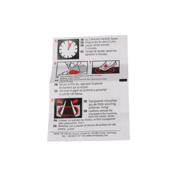 Комплект для ремонта камеры велосипеда TT01, 5 пластырей + 3 г клея для наконечников — 2 шт.