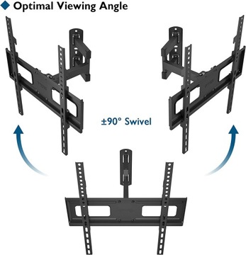Настенное крепление для телевизора BONTEC ME400 с диагональю 27–55 дюймов и весом до 35 кг с кабелем HDMI