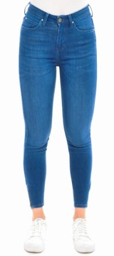 LEE spodnie SKINNY blue SCARLETT CROPPED _ W29 L35