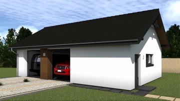 PROJEKT GARAŻU DWUSTANOWISKOWEGO G2181