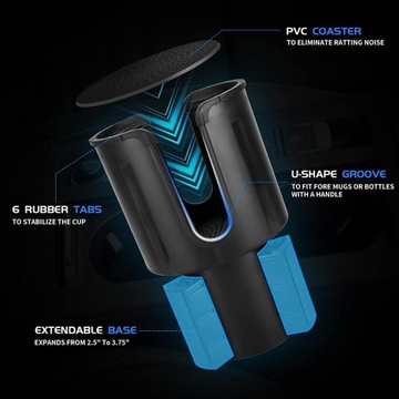 Автомобильный держатель для стаканов, адаптер-расширитель, держатель для стакана с водой