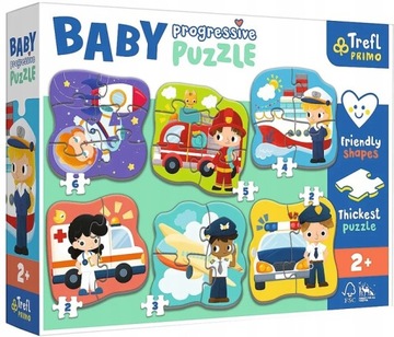 6 UKŁADANEK BABY CLASSIC STRAŻ POLICJA ZAWODY
