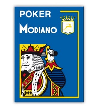 Karty Modiano 4 Jumbo In. 100% Plastic Niebieskie