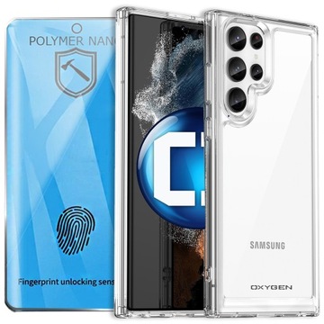 Etui Case OXYGEN PURE do Samsung S23 ULTRA + SUPER FOLIA na ekran