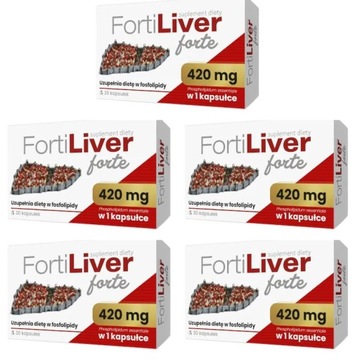 Fortiliver Forte 420mg Phospholipidum Essentiale 30 Kapsułek